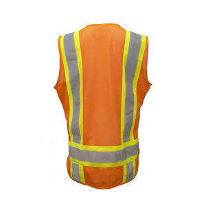 เสื้อกั๊กนิรภัยสะท้อนแสงสำหรับคนงานก่อสร้างขนาด & สีพิเศษ - Product Image 2