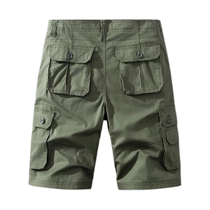 Top Sale Custom Casual <b>Slim</b> <b>Fit</b> Trend Capris <b>Men</b> Cargo <b>Shorts</b> Featuring Six Pockets with a Drawstring Design for Breathability - Product Image 2