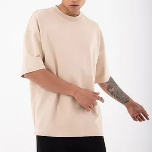 Men's Basic T-Shirt 2023 Oversized Fit Drop Shoulder Curved Hem Custom Colored %100 Cotton Casual Quantity OEM Item