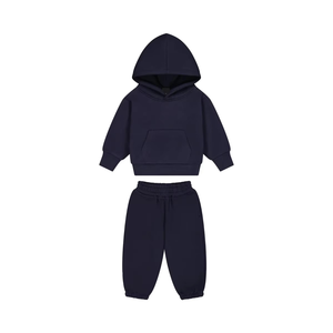 Offre Spéciale professionnel à capuche enfants deux pièces survêtements ensembles vêtements de Sport pantalons de survêtement survêtement ensemble coton survêtement pour enfants - Product Image 1