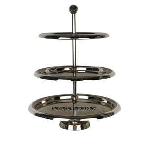 แท่นวางช็อคโกแลตโลหะสองชั้นถาดช็อคโกแลตตกแต่งโต๊ะใหม่ล่าสุดถาดช็อคโกแลตโลหะแฟนซีขายดี - Product Image 3