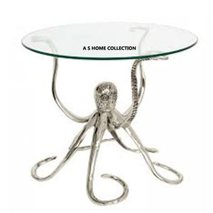 Gold Aluminum Metal <b>Tree</b> Branch Design Coffee Table With White Round <b>Marble</b> Top For Restaurant & Hotel Decor - Product Image 4