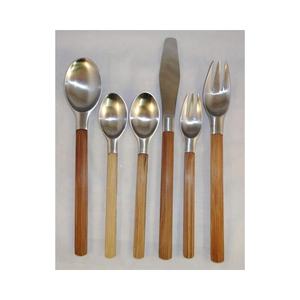 Cubiertos de plata con mango de cobre martillado, juego de cubiertos de boda de Hotel de lujo, juego de cubiertos para uso en el hogar y el Hotel de boda - Product Image 6