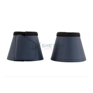 Reinforced PU leather <b>horse</b> bell <b>boots</b> durable cushioned teddy lining Comfortable High Quality Bell <b>Boots</b> Customized - Product Image 1