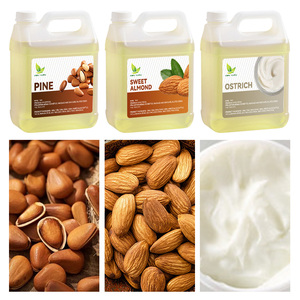 Refined Cosmetic Grade <b>Bulk</b> Pine Nut <b>Sweet</b> Almond Ostrich Oil Organic Cold Pressed Natural Carrier Oil Wholesale Factory Supply - Product Image 1