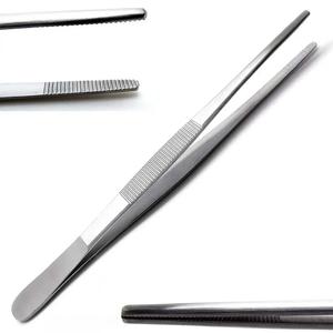 Juego de instrumentos de acero inoxidable con punta dentada de 5,5 pulgadas y 1,8 cm, pinzas manuales para pulgar, pinzas para tejido - Product Image 4