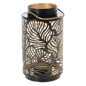 Candelabros de madera decorativos para el hogar tarros votivos de Metal con farol marroquí de doble tono personalizado con diseños recortados para Navidad - Product Image 5