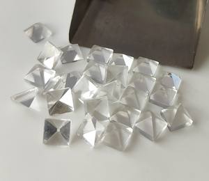 อัญมณีหลวมทรงเหลี่ยมใส6มม. ถึง12มม. ทำด้วยมือคริสตัลควอทซ์ธรรมชาติสำหรับทำเครื่องประดับอัญมณีปรับเทียบ - Product Image 4