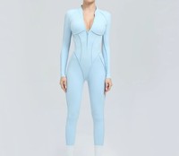 Combinaison de yoga pour femme avec trous pour les doigts, demi-zip, en Spandex/Nylon, manches longues, respirante et extensible, pour la gym et l'entraînement