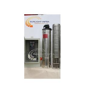 High Quality High Pressure 2 HP <b>Solar</b> Submersible DC <b>Pump</b> with Metal Construction for Deep Borewell and Farm Irrigation Systems - Product Image 4