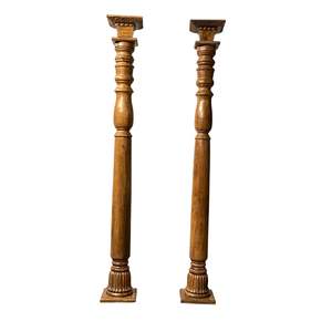 Pilar de Madera Vintage para Decoración de Sala de Estar - Product Image 1