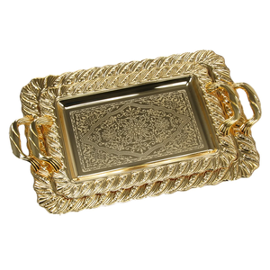 ถาดเสิร์ฟอาหารสแตนเลสแบบตีสุดหรูสำหรับร้านอาหารพร้อมการจัดเก็บที่ยอดเยี่ยมบนโต๊ะอาหาร - Product Image 5