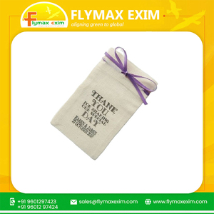 ถุงของขวัญแบบมีเชือกผูกคอตตอนเนื้อนุ่มสีธรรมชาติถุงสตริงสำหรับงานแต่งงาน - Product Image 6