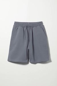 กางเกงขาสั้นสีทึบสำหรับผู้ชายกางเกงขาสั้นผ้าเฟรนช์เทอร์รี่สีพื้นสำหรับผู้ชายแบบฟอกสีกันแดด - Product Image 6