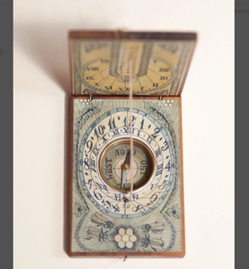 Cadran solaire de travail de voyage du 16ème siècle avec boussole/boussole de poche montre cadeaux de mari, cadeau de couples, cadeaux de Noël - Product Image 2