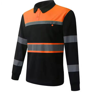 Black Bottom High Visibility Safety Shirt Reflective Workwear Dirt Resistant Breathable Short Sleeve - Product Image 4