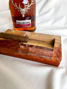 Nueva llegada ModernHANDICRAFT JOINT COUSTEM Diseño Forma Resina epoxi y madera Cenicero Joint Color Logo Portátil Interior y exterior - Product Image 5