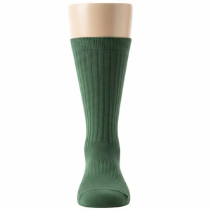 Crew Length Sweat Absorbent Cotton Knitted Socks for Women Soft Breathable Daily Sports <b>Running</b> Essentials Comfort Fit Durable - Product Image 2