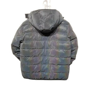 Veste matelassée de créateur personnalisée Logo OEM Veste matelassée surdimensionnée hiver en duvet pour hommes Réfléchissante Veste matelassée brillante personnalisée - Product Image 2