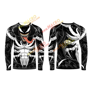 Diseño impreso personalizado su propia tela de protección contra sarpullidos MMA fabricante de protectores contra sarpullidos hombres logotipo personalizado protector contra sarpullidos ideal para correr - Product Image 4