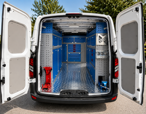 Heavy Duty Vehicle Shelving System Modular Van Racking with Drawers <b>Tool</b> <b>Cabinets</b> and Storage Professional Mobile Workshop - Product Image 1