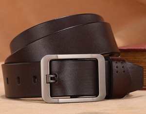 Personnalisable hommes 100% ceinture en cuir véritable classique décontracté broche pour boucle marque personnalisé décontracté classique broche pour boucle ceinture - Product Image 1