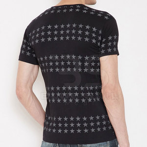 เสื้อยืดคอวีผู้ชาย ดีไซน์ทันสมัย เนื้อผ้าคอตตอนพรีเมียม สวมใส่สบาย เหมาะสำหรับออกกำลังกาย ท่องเที่ยว และกิจวัตรประจำวัน - Product Image 5