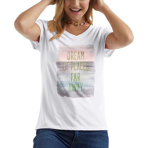 เสื้อยืดสำหรับผู้หญิงพิมพ์ลายสกรีนโลโก้ออกแบบได้ตามที่ต้องการ - Product Image 5