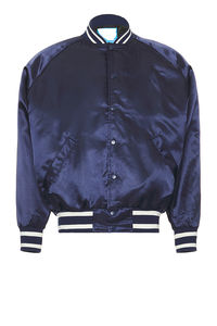 Chaqueta Bomber Varsity de Satén con Camuflaje Recubierto para Hombre, de Alta Calidad, Personalizable, Impermeable y Resistente al Viento, para Primavera - Product Image 3