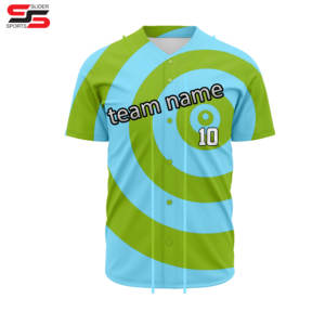 Jersey de equipo Plantilla de diseño de Jersey de béisbol personalizado Nuevo diseño Béisbol con nombre y número Nueva colección Jersey - Product Image 6
