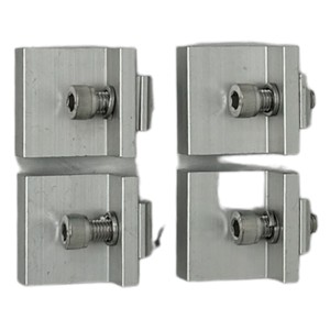 Ensemble de 4 pinces d'extrémité de 3 cm pour support de panneau solaire, montage sur toit pour carport, en acier inoxydable et aluminium - Product Image 4