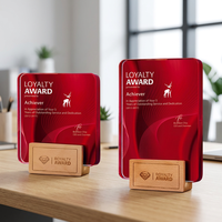 Trophée en cristal rectangulaire personnalisé en usine, gravé au laser, impression UV, comme cadeau souvenir