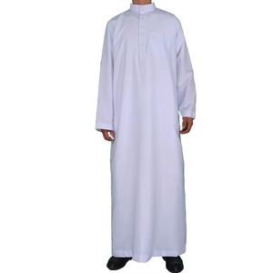 เสื้อคลุมอิสลามผู้ชายผ้าโพลีเอสเตอร์ขายส่ง - ชุดละหมาดสำหรับรอมฎอนและอีด รับผลิตแบบ OEM แบรนด์ส่วนตัว MOQ ต่ำ ระบายอากาศได้ดี แขนยาว สไตล์ชาติพันธุ์ - Product Image 4