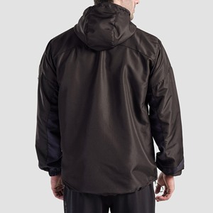 Regular Fit Hooded Camouflage Formal Coated Windbreaker <b>Jacket</b> for Unisex Designed by Top Apparel Manufacturers for Winter Wear - Product Image 4