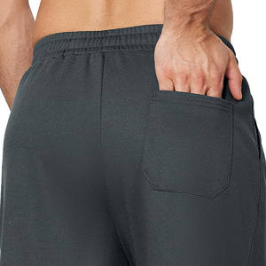 กางเกงสเวตเตอร์ถักลายทางทรงตรงสำหรับผู้ชายกางเกงวิ่งทรงหลวมผ้าคอตตอนแบบ100% - Product Image 4