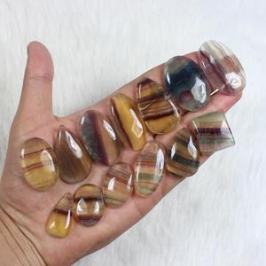 Nouveauté Pendentif en Fluorite multicolore fait à la main Lot en vrac poli pour la fabrication de bijoux fins Pierres précieuses en vrac - Product Image 4