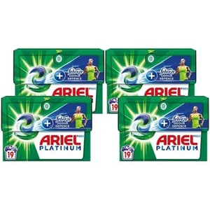 แคปซูลซักผ้าแอเรียลแพลตตินั่มเฟบรีซ 19 ครั้ง แพ็ค 4 กล่อง - Product Image 1