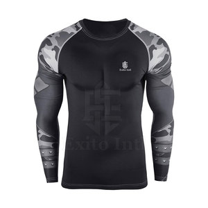 เสื้อยืดคอกลมแขนยาวทรงปกติผ้าฝ้ายคุณภาพสูงพิมพ์ลายโลโก้ตามสั่งแบบซับลิเมชั่น แห้งเร็ว ระบายอากาศได้ดี สำหรับผู้ชาย - Product Image 1