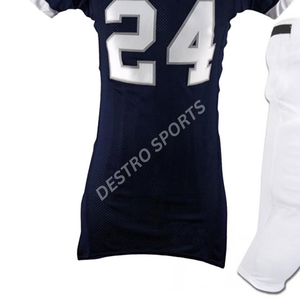 ชุดเครื่องแบบอเมริกันฟุตบอลเสื้อเจอร์ซีย์ระบายอากาศใส่สบายพร้อมหมายเลขชื่อผู้เล่นตามสั่ง - Product Image 2