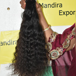 Extensiones de cabello humano indio crudo rizado de 8-32 pulgadas extensiones de cabello indio crudo templo virgen cutícula alineada vendedores cabello humano - Product Image 1