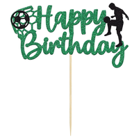 Fußball Fußball Cake Topper Alles Gute zum Geburtstag Dekoration Perfekt für Sport Themen party für Jungen Mädchen und Fußballfans