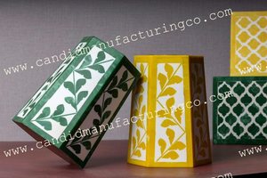Juego de quemador Mubkhar de madera y acero de quemador Bakhoor de tres formas hexagonales para uso en el hogar y el hotel de la boda - Product Image 3