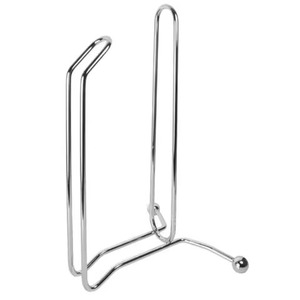 Free <b>Standing</b> Silver Iron Paper <b>Towel</b> Holder Durable Napkin Roll Dispenser for Kitchen Office Table Wedding and Dining Use - Product Image 2