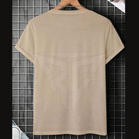 Kaos Pria Berkualitas Tinggi O-Neck Lengan Pendek Bahan Jersey Rajut Bernapas Cepat Kering Solid 220g Logo Pakistan Buatan Pakistan
