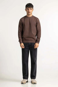 Athletic Heavyweight Blank <b>Sweatshirt</b> <b>Men</b> SLIM Cut Distressed <b>Plain</b> Faded <b>Black</b> Cotton Polyester <b>men</b> <b>sweatshirt</b> Customized Logo - Product Image 5