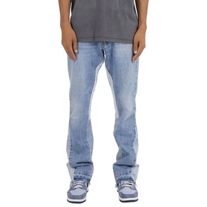 Pantalones Vaqueros Clásicos de Mezclilla para Hombre, Estilo Urbano, Cómodos para Uso Diario, Elásticos, 100% Algodón, Ecológicos, Alta Calidad, Venta al Por Mayor - Product Image 1