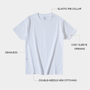 Roof Gallery Men's <b>White</b> T-Shirt 300GSM Extra Heavyweight Cotton Plus Size S-5XL Street Style - Product Image 2