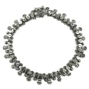 Bracelet de cheville ethnique en strass pour femme - Bracelet plaqué or avec breloque, cadeau - Product Image 3