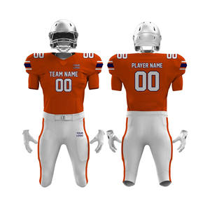 Uniforme de fútbol americano hecho a medida OEM nuevo diseño al por mayor 2025 uniforme de fútbol americano secado rápido transpirable cómodo - Product Image 4