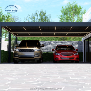 Fabrication de pergola de haute qualité Pergola d'extérieur imperméable design aluminium pour voiture - Product Image 1